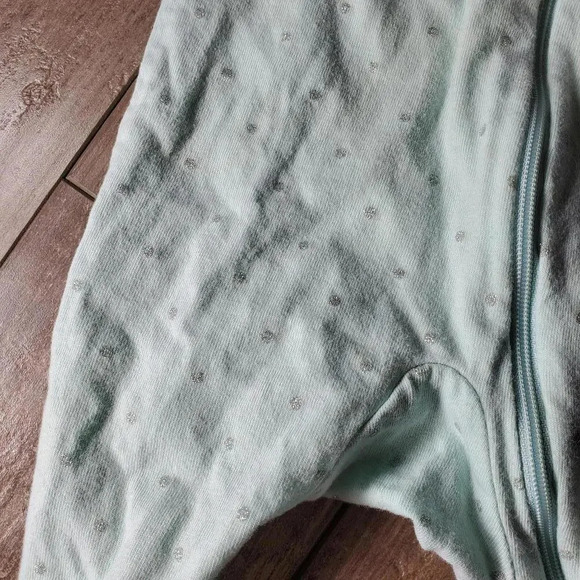 Just One You by Carter's Baby Girls Bodysuit Sleeper PJs Size 3M Mint Green - Picture 9 of 16